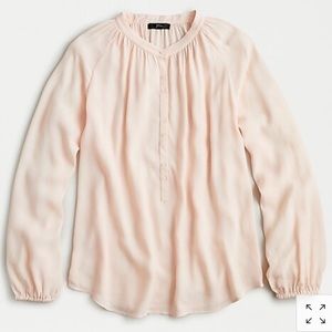 J. Crew Draper popover shirt in subtle pink